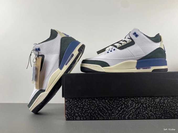 1st Kicks Shoes Blue x Diffused Maniere OG Air 3 Jordan SP Ma A HV8571-100 0708